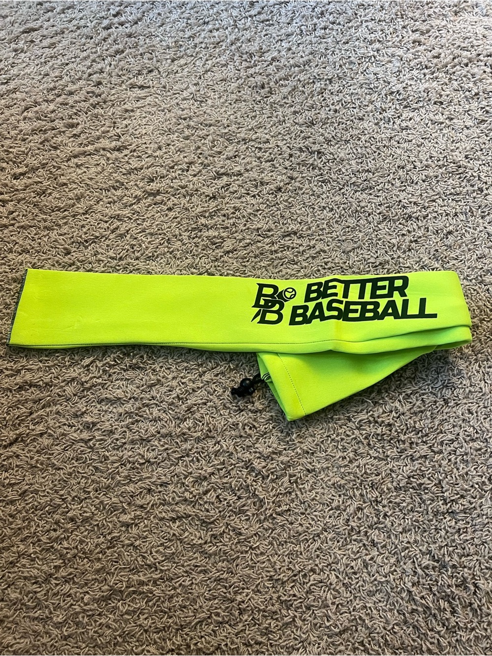 New Better Baseball Green Drawstring Thermal Bat Sleeve for Bats